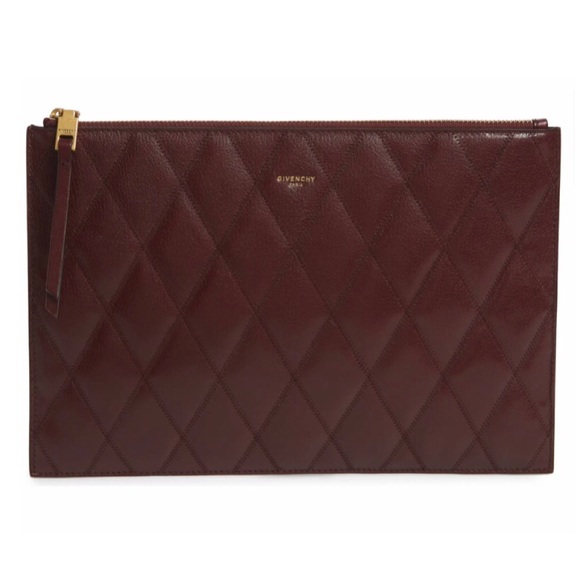 ❌SOLD❌NWT Givenchy Quilted Pouch, Aubergine - Picture 3 of 16